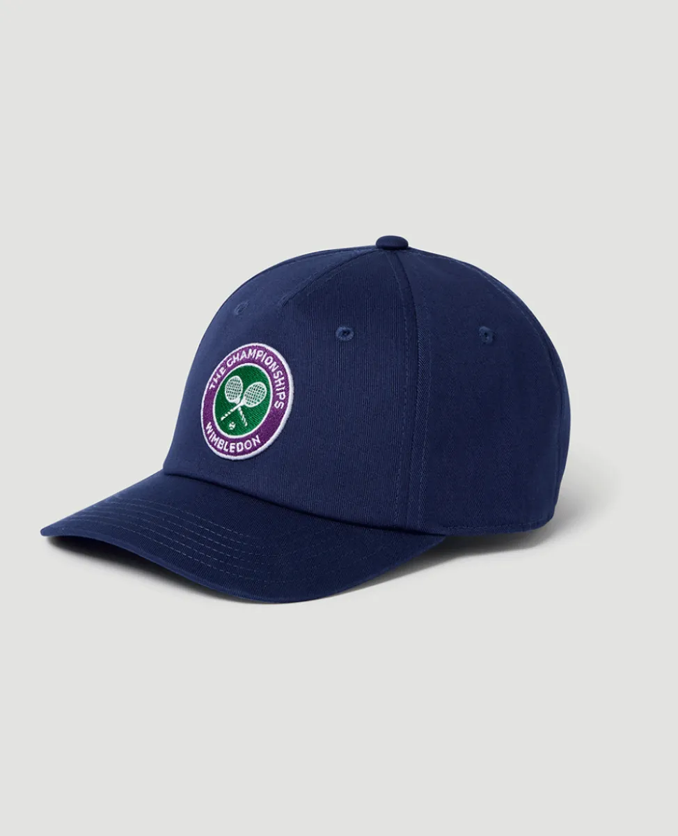 Wimbledon Baseball Cap-Kids Championships Logo Cap - Navy
