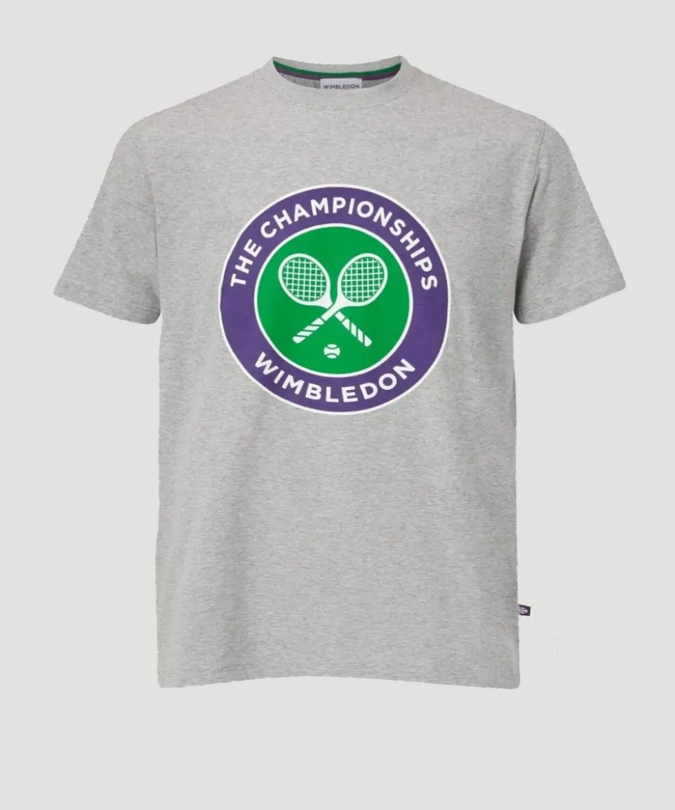 Wimbledon Tops & T-Shirts-Kids Championships Logo T-Shirt - Grey