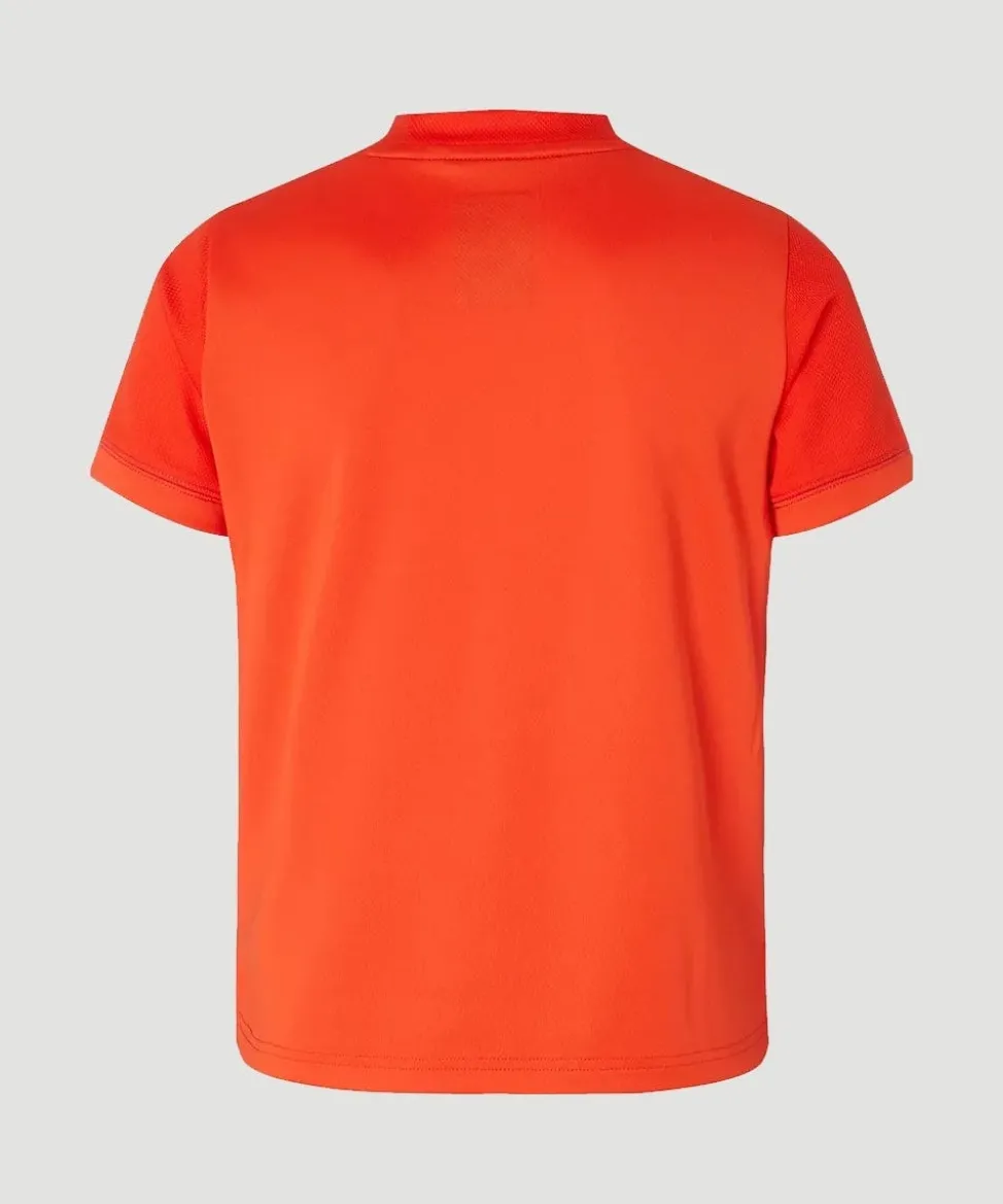 Wimbledon Tops & T-Shirts-Kids Performance Crew Neck T-Shirt - Orange