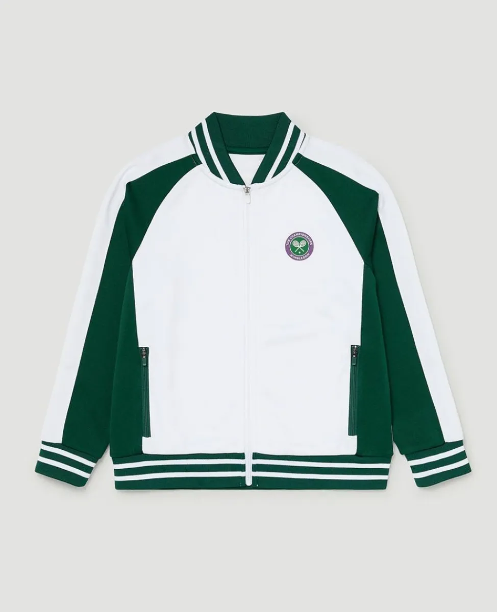 Wimbledon Jackets & Coats-Kids Performance Varsity Jacket - Green