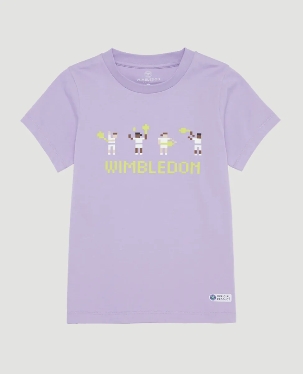 Wimbledon Tops & T-Shirts-Kids Player T-Shirt - Lilac