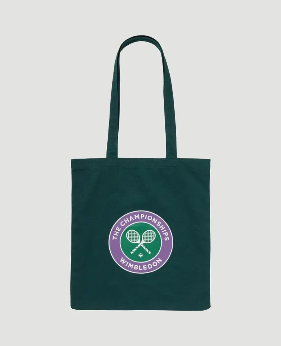 Wimbledon Shopper-Logo Shopper Bag - Green