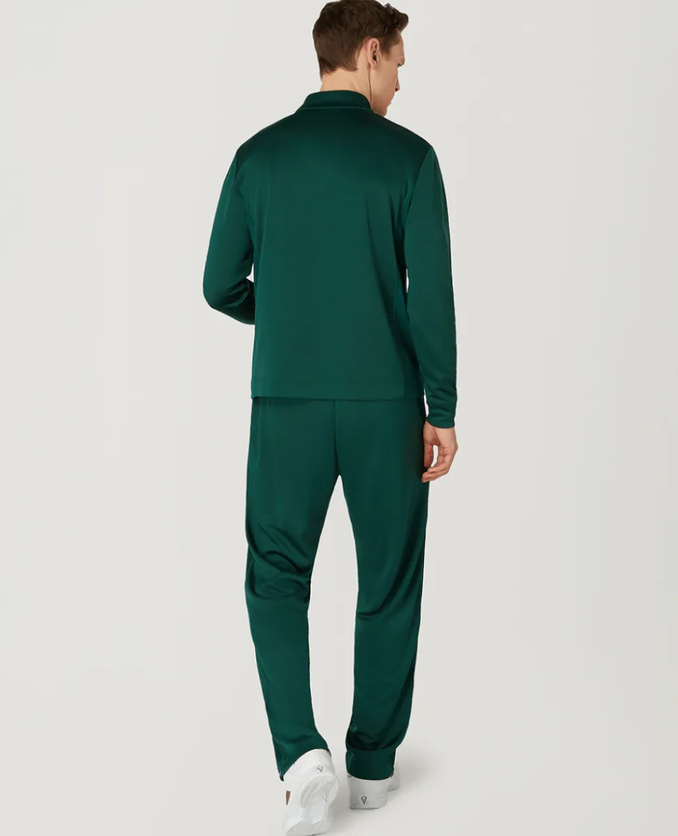 Wimbledon Sweatshirts & Hoodies-Mens Core Performance 1/4 Zip Training Top - Green