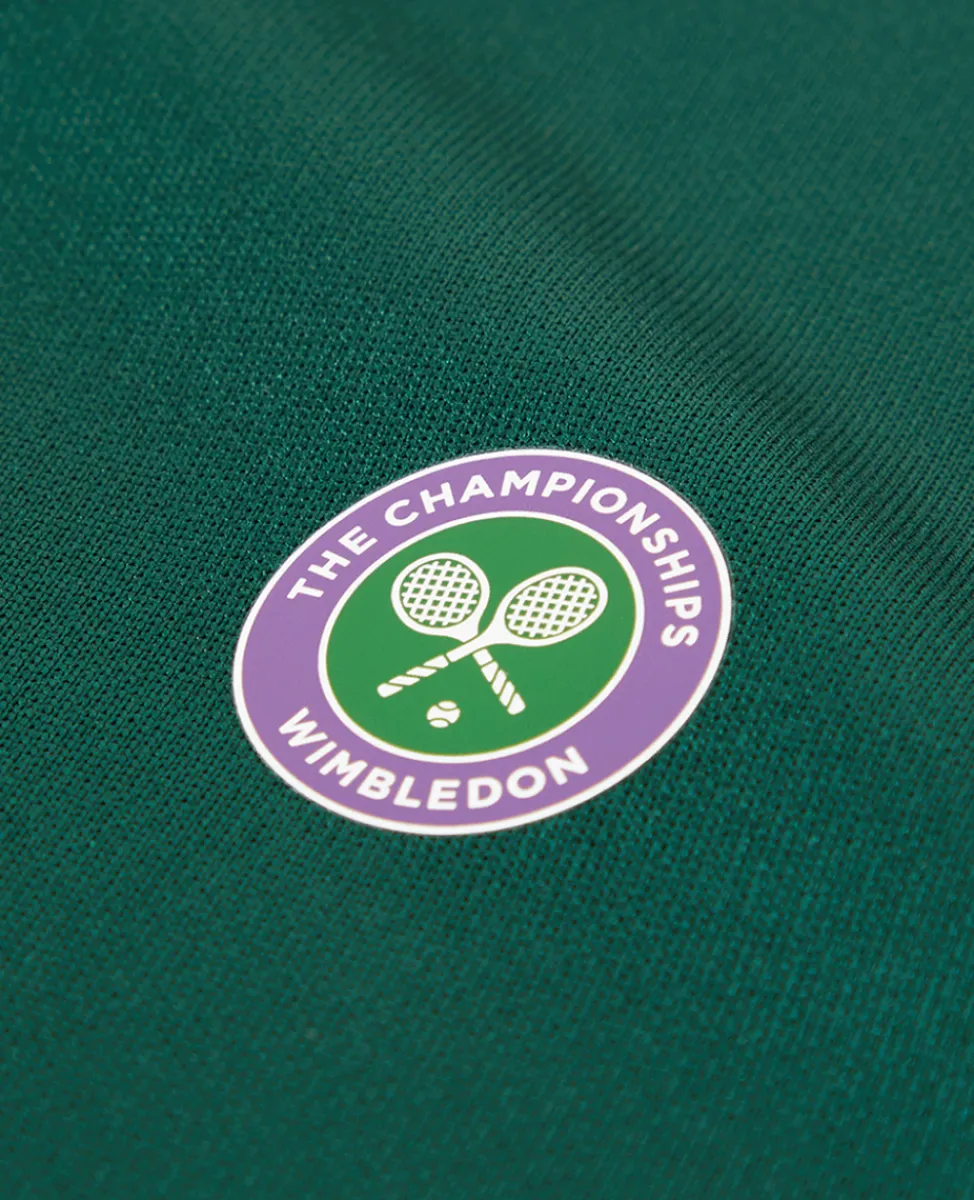 Wimbledon Sweatshirts & Hoodies-Mens Core Performance 1/4 Zip Training Top - Green