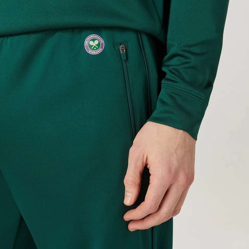 Wimbledon Trousers & Shorts-Mens Core Performance Track Pant - Green