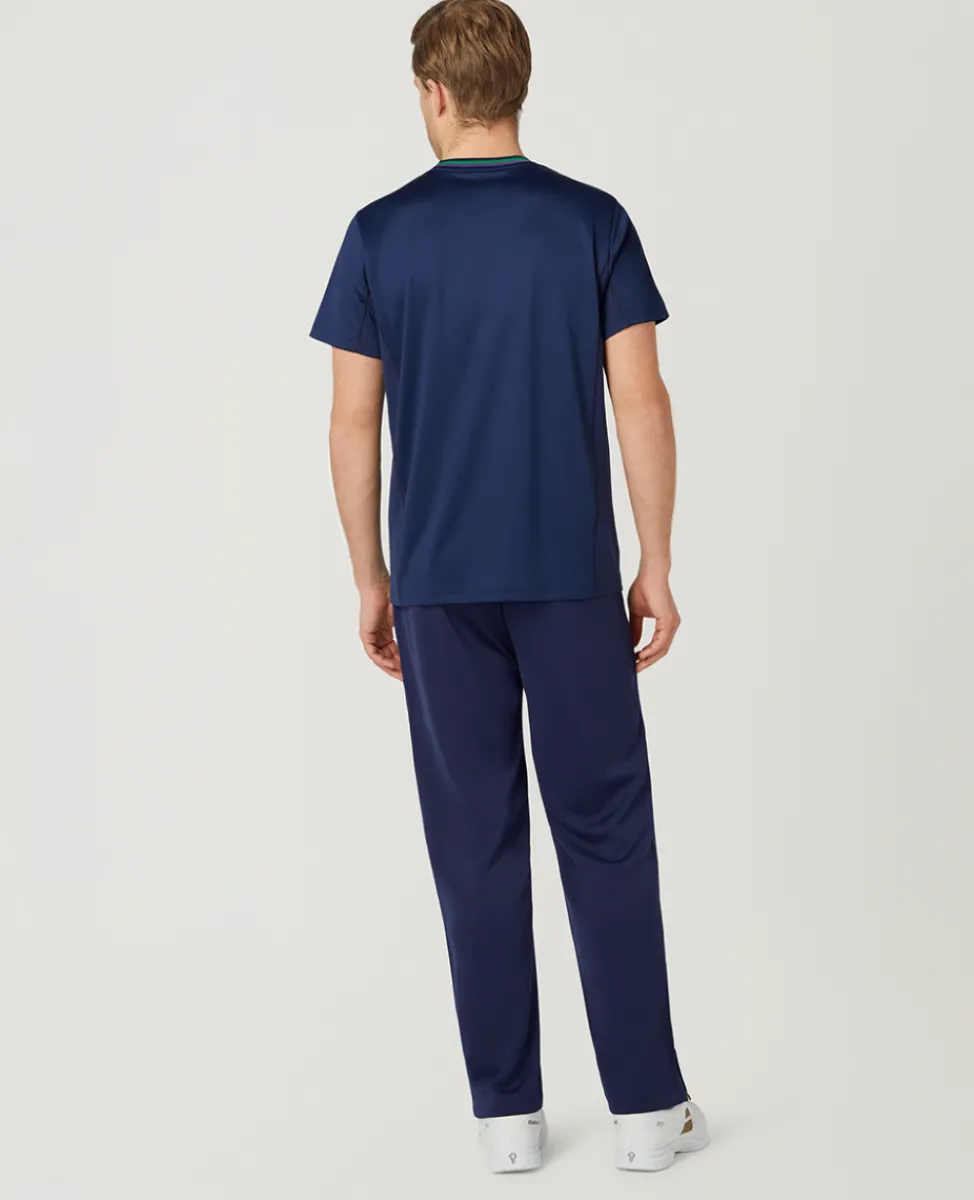 Wimbledon Trousers & Shorts-Mens Core Performance Track Pant - Navy