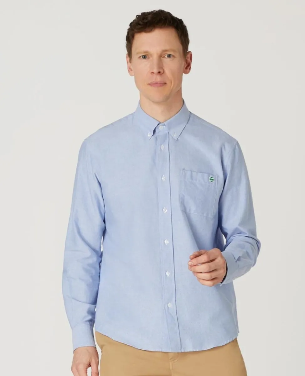 Wimbledon Shirts-Mens Oxford Shirt - Blue
