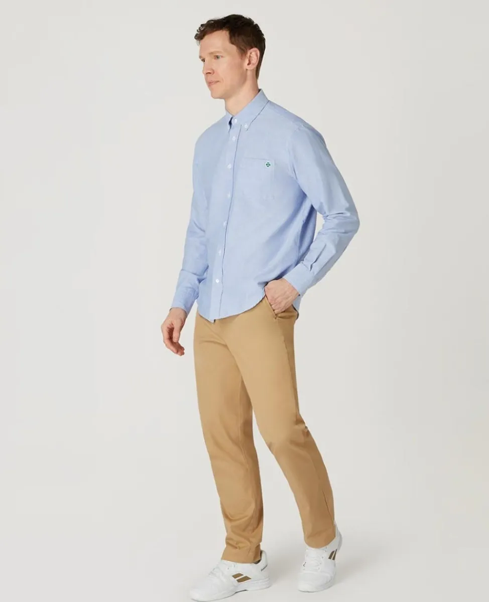 Wimbledon Shirts-Mens Oxford Shirt - Blue