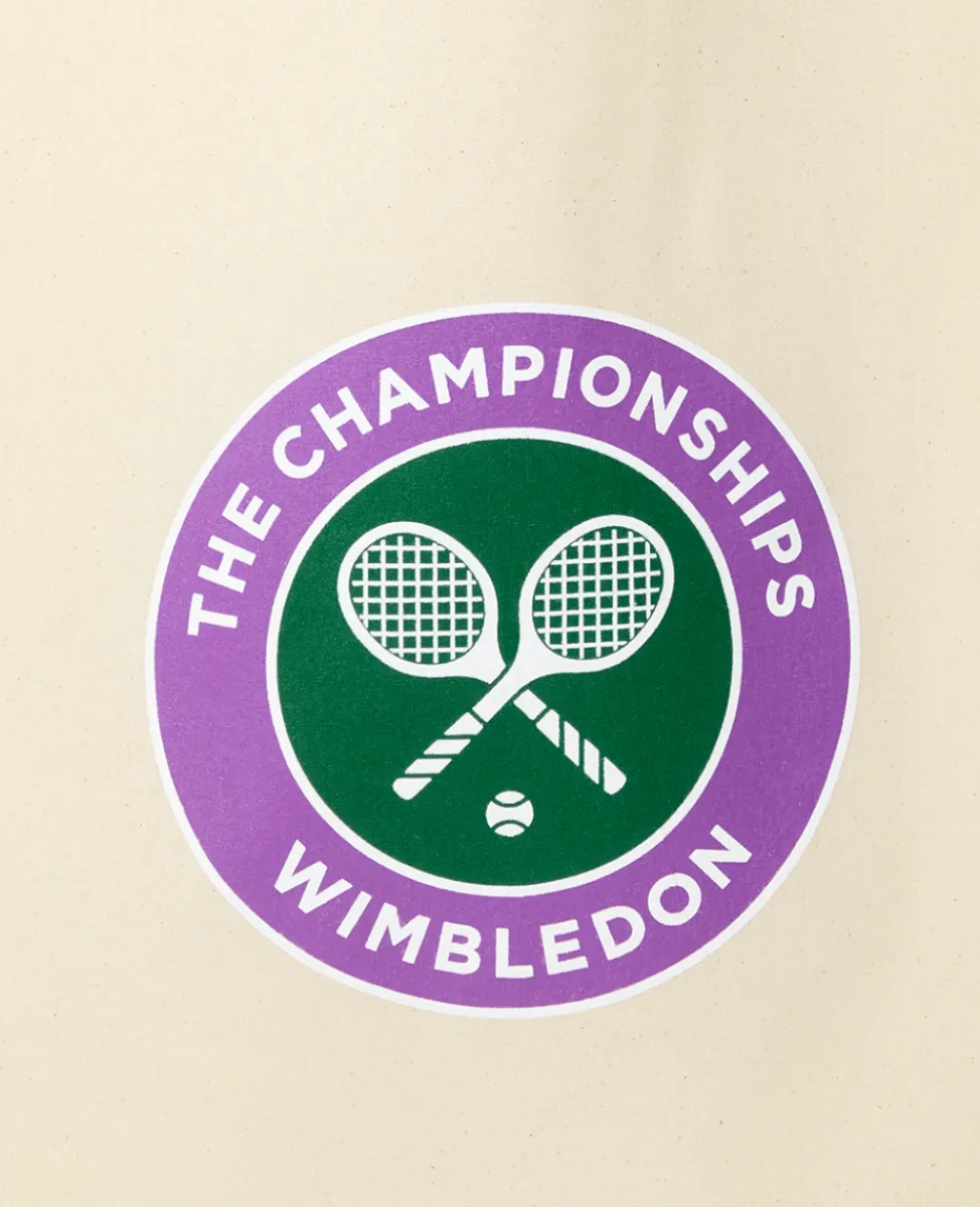 Wimbledon Shopper-Organic Cotton Shopper Tote with Championships Logo - Natural