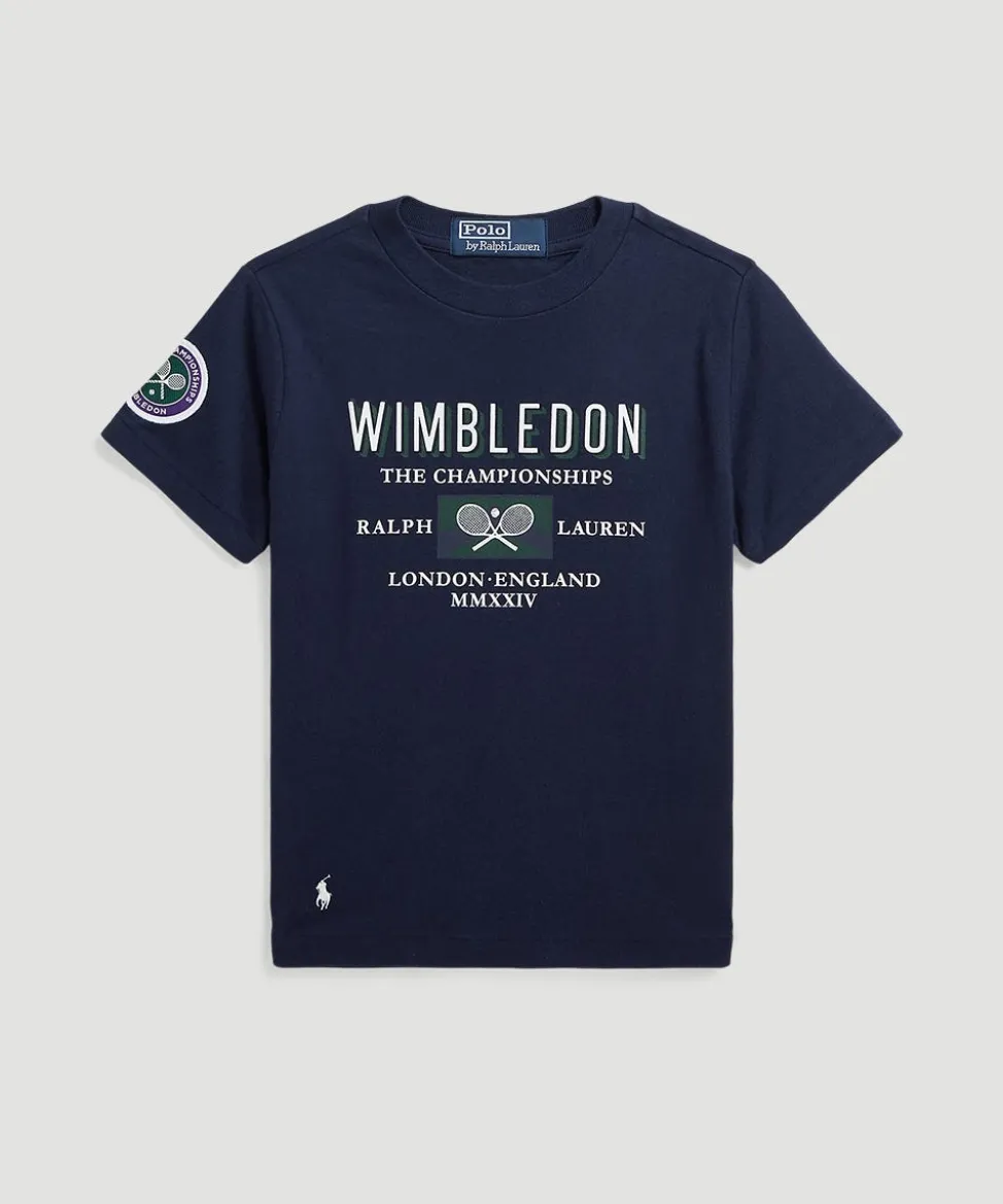 Wimbledon Tops & T-Shirts-Polo Ralph Lauren Kids Dated T-Shirt - Navy