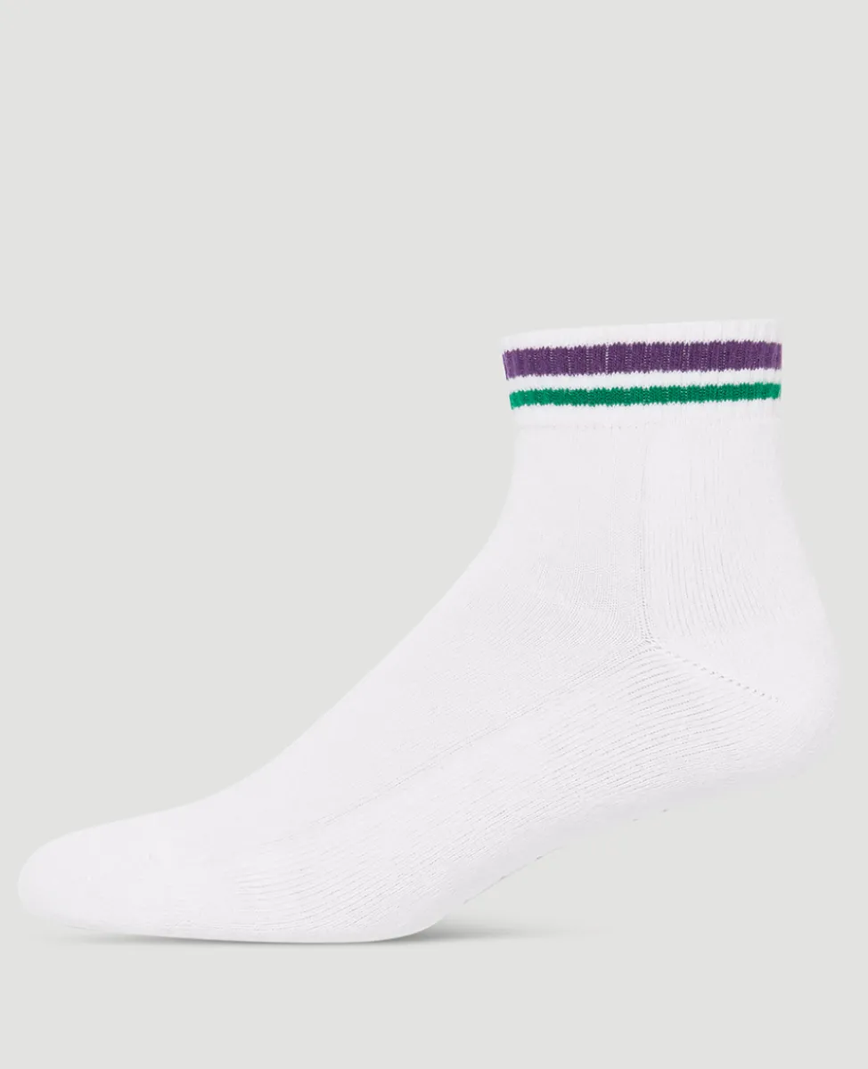 Wimbledon Accessories-Socks Short Cuff Stripe