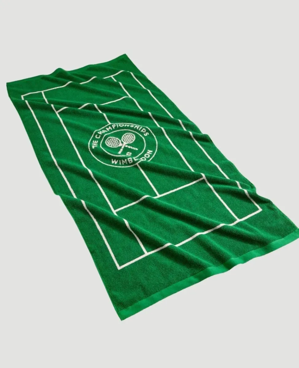 Wimbledon Towels-Tennis Court Beach Towel - Oversized