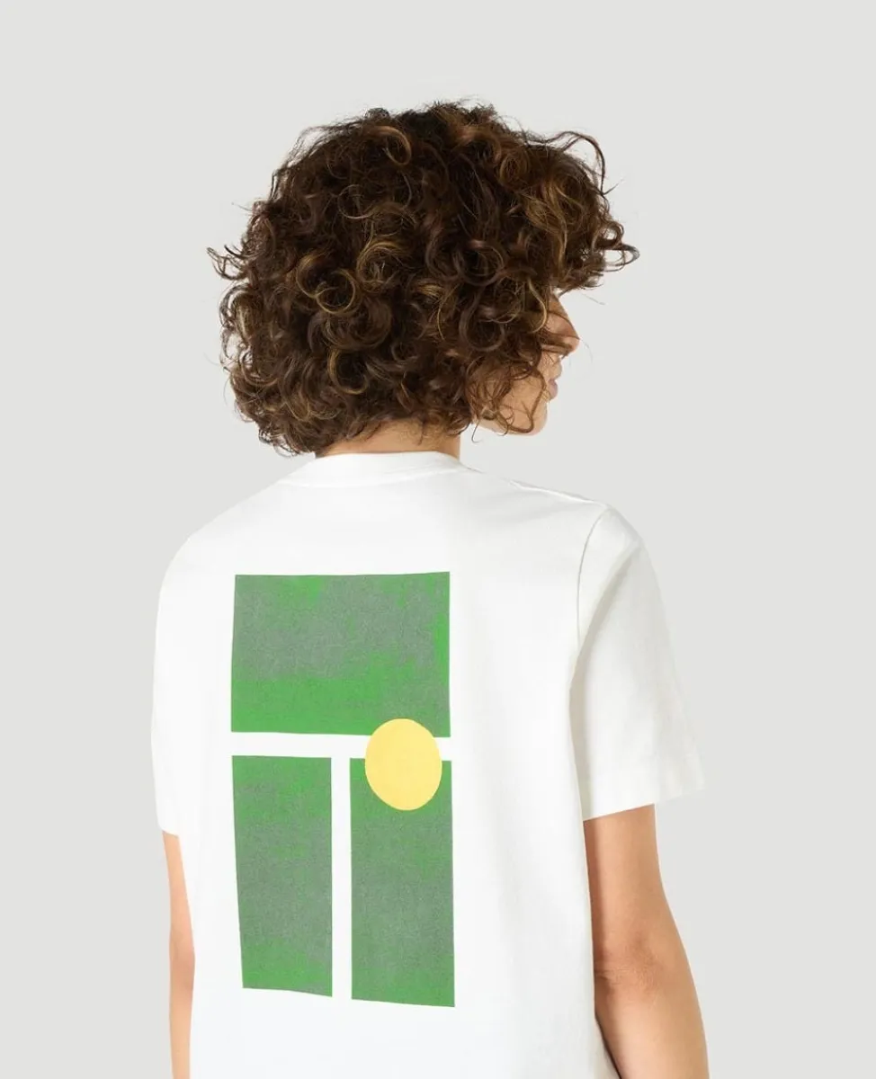 Wimbledon Tops & T-Shirts-Womens Brushstrokes T-Shirt - White