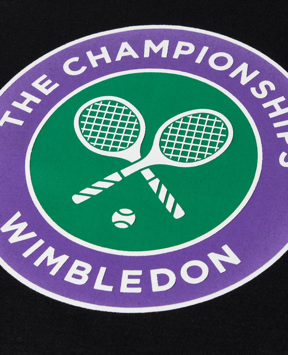 Wimbledon Tops & T-Shirts-Womens Championships Logo T-Shirt - Black