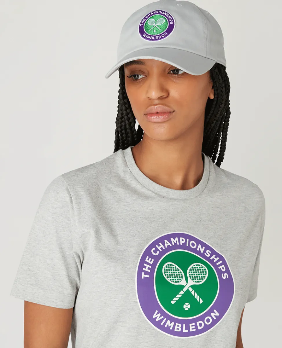Wimbledon Tops & T-Shirts-Womens Championships Logo T-Shirt - Grey
