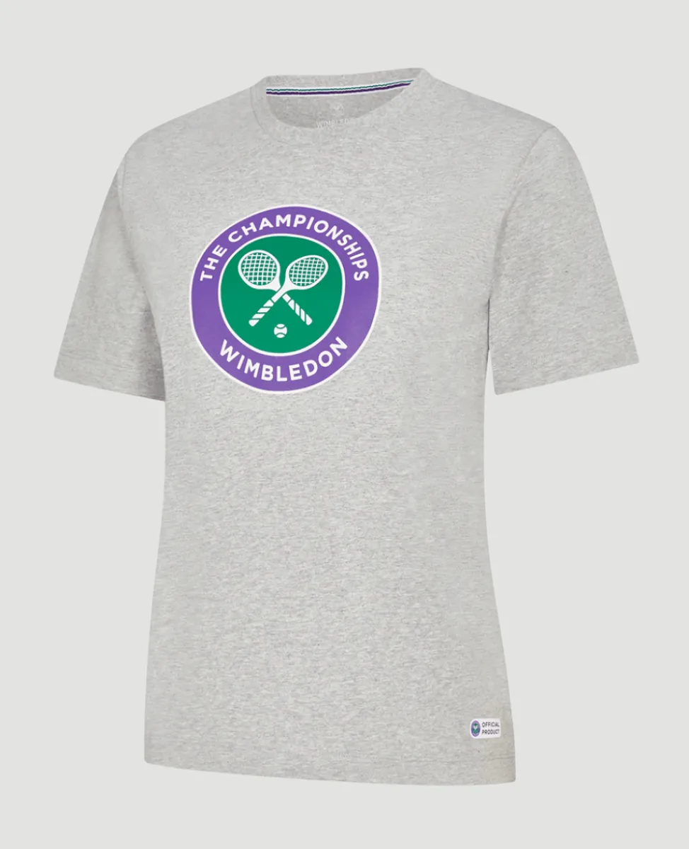 Wimbledon Tops & T-Shirts-Womens Championships Logo T-Shirt - Grey