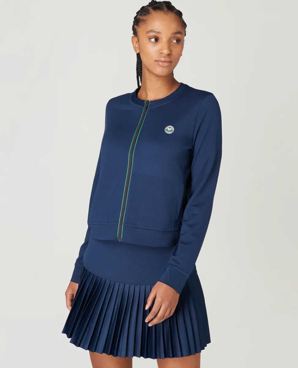 Wimbledon Jackets & Coats-Womens Zip Jacket - Navy